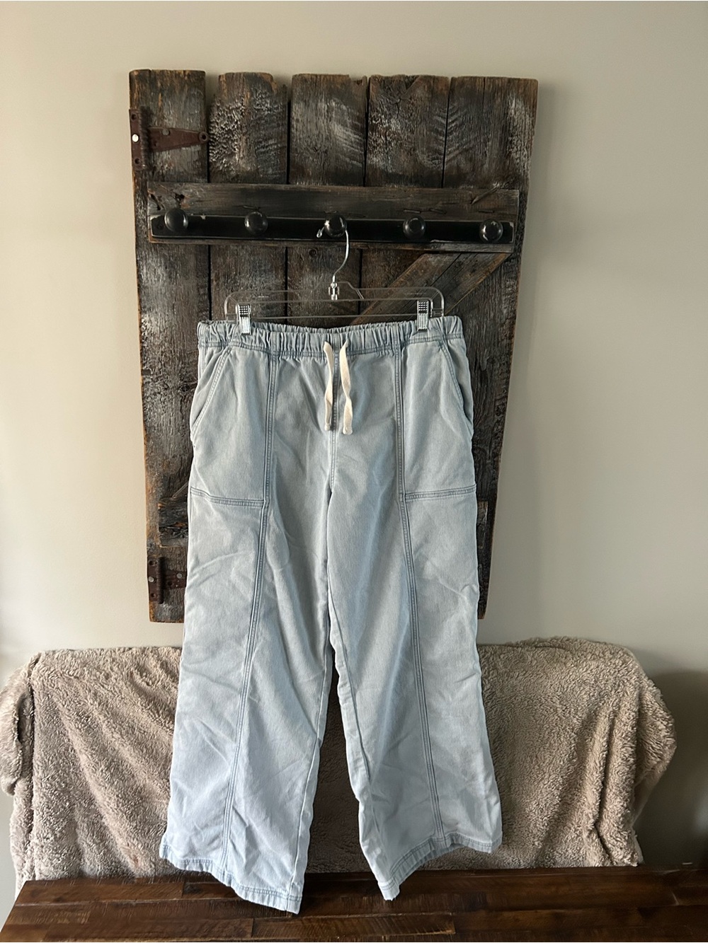Women's Aerie Light Blue Drawstring Casual Pants